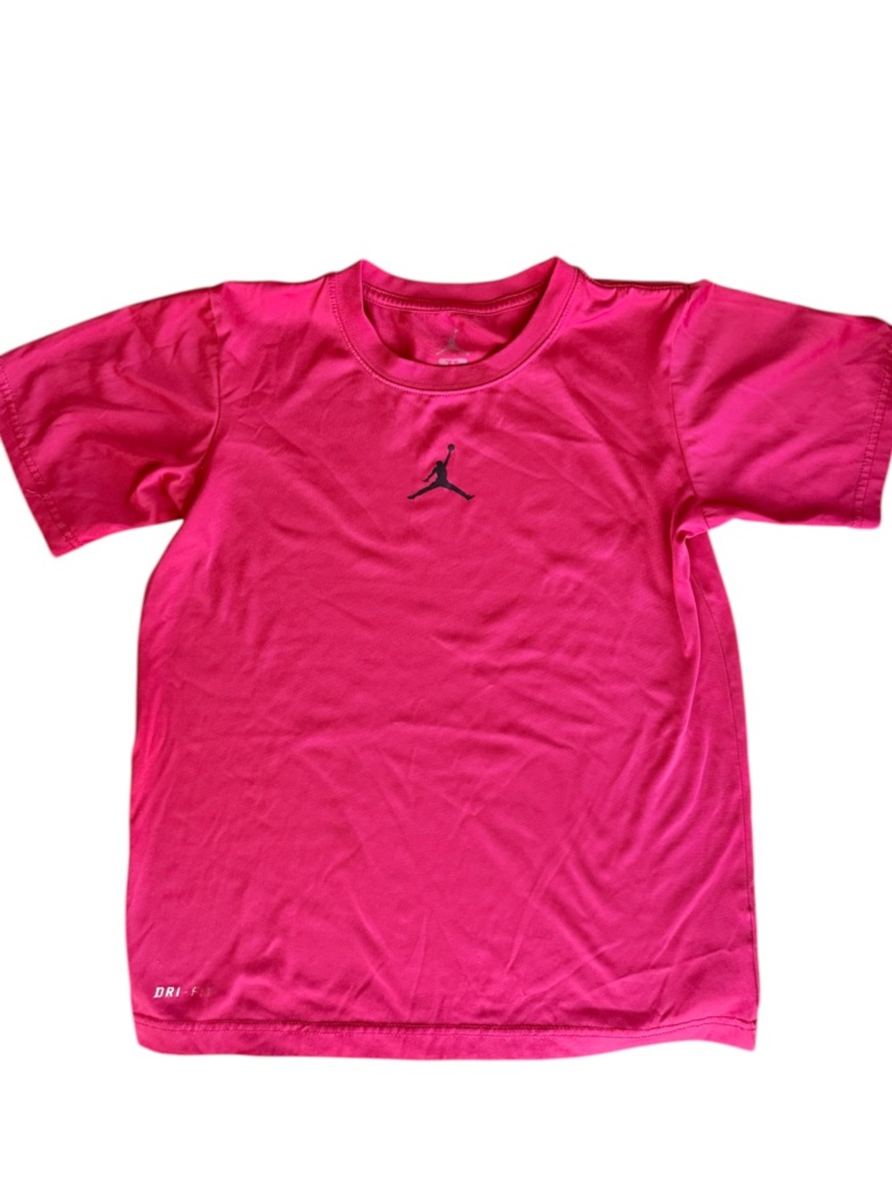 Jordan Kids Short Sleeve Dri Fit Tee - Red with Black Jumpman